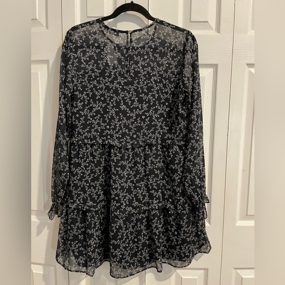 Loft two red dress, new with tags, blue/white floral size:S